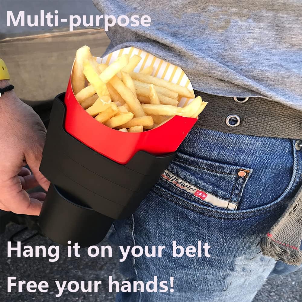 Car Dipping Sauce Holder, 2pcs Dip Clip In-Car Sauce Cup Holder and 1Pcs Car Fries Cup Holder with 2Pcs Car Headrest Hooks Car Automotive Interior Accessories for Sauce Lovers 8 71kiOjyR07L. AC SL1000