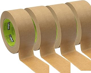 Paketband papier - 4er Pack, Biologisch abbaubares Klebeband, aus umweltfreundlichem Kraftpapier, 80% biobasiertes Materia...