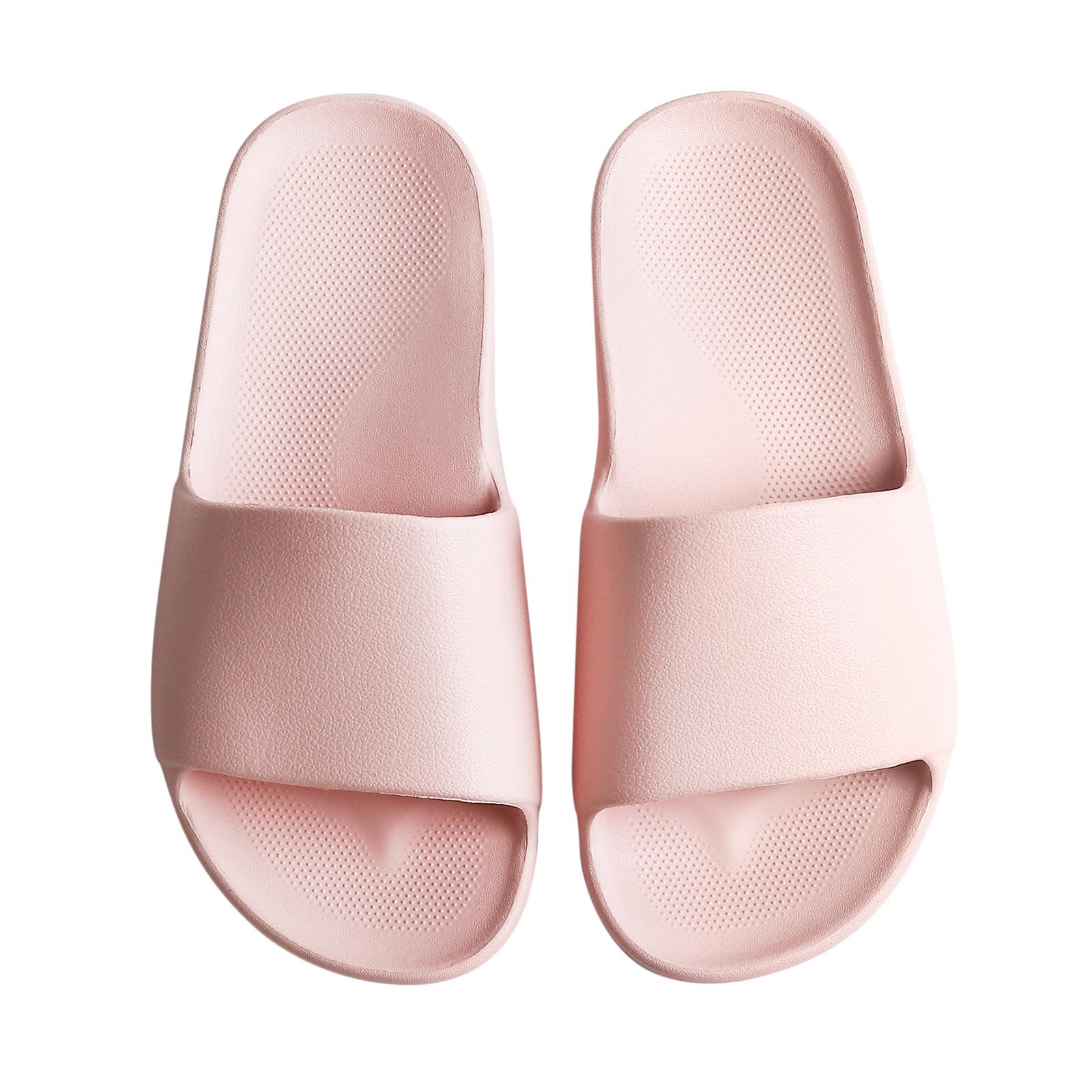 VIVASUN Badeschuhe für Damen Hausschuhe Sommer Wasserfest Badelatschen Fußgewölbestütze Slies 100% Plastikfrei,rutschfest Schlappen Stoßdämpfend Badeschlappen