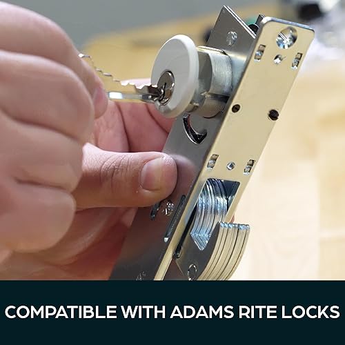 Miniatura 4 de Cilindros de embutir para cerradura de puerta comercial Adams Rite  Reemplazo de cerradura cilíndrica 4036 de alto grado con anillos y llaves