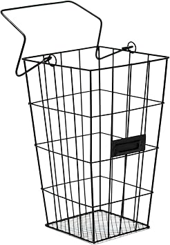 Trademark Innovations Metal Wire and Mesh Hanging Utensil and Storage Basket
