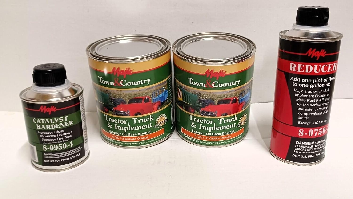 Cannot Ship to CA. 2 Quart Paint Kit for Kubota Tractor with Hardener
