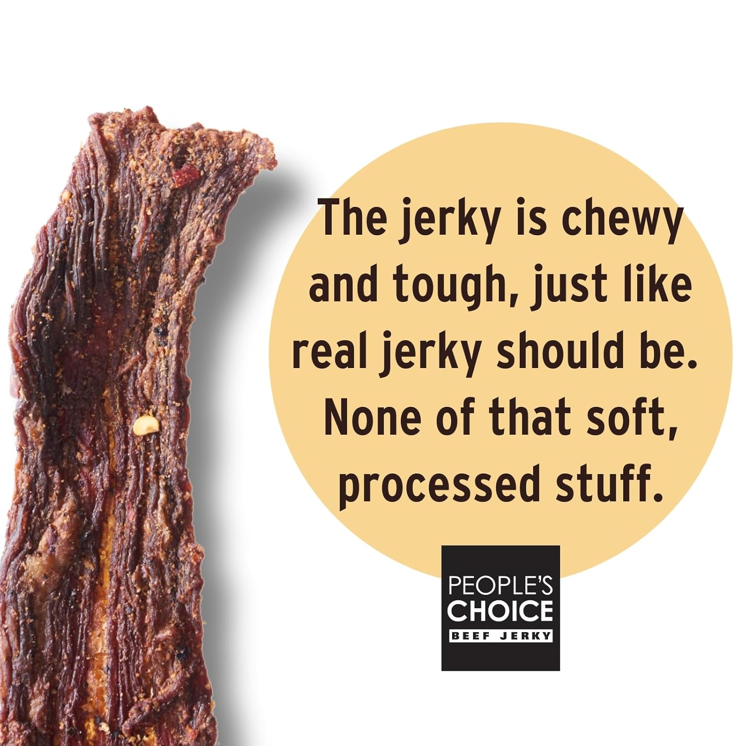 People's Choice Beef Jerky Carne Seca - Sugar Free, Keto, High Protein, Zero Carb - Limón Con Chile, 1 lb