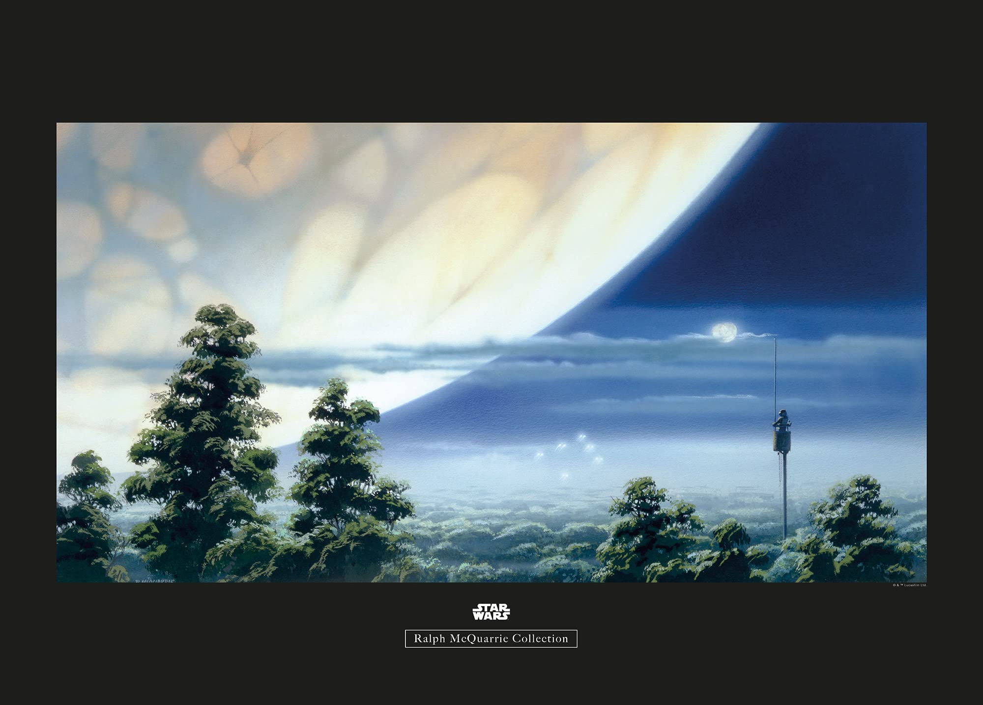 Komar Star Wars Classic RMQ Yavin Lookout - Size: 70 x 50 cm Wall Picture Poster Art Print (without Frame)