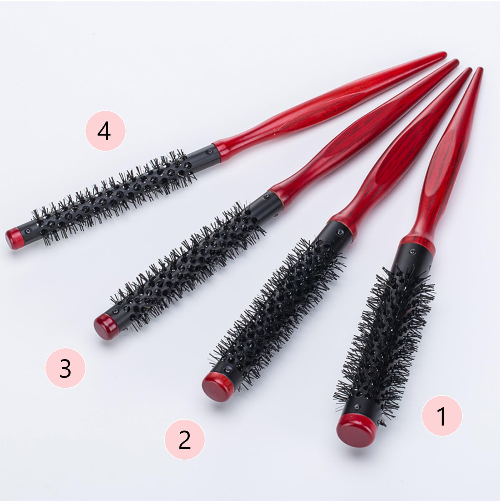 Small Round Brush For Short Hair Quiff Roller Rounded Combs For Styling Lifting Volumes Curling Thin Hair Bangs - Image 4