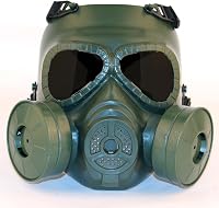WISEONUS Taktikai Maszk Tiszta Lencsékkel, Anti-Köd Gázálarc Kettős Turbó Ventilátorral 7