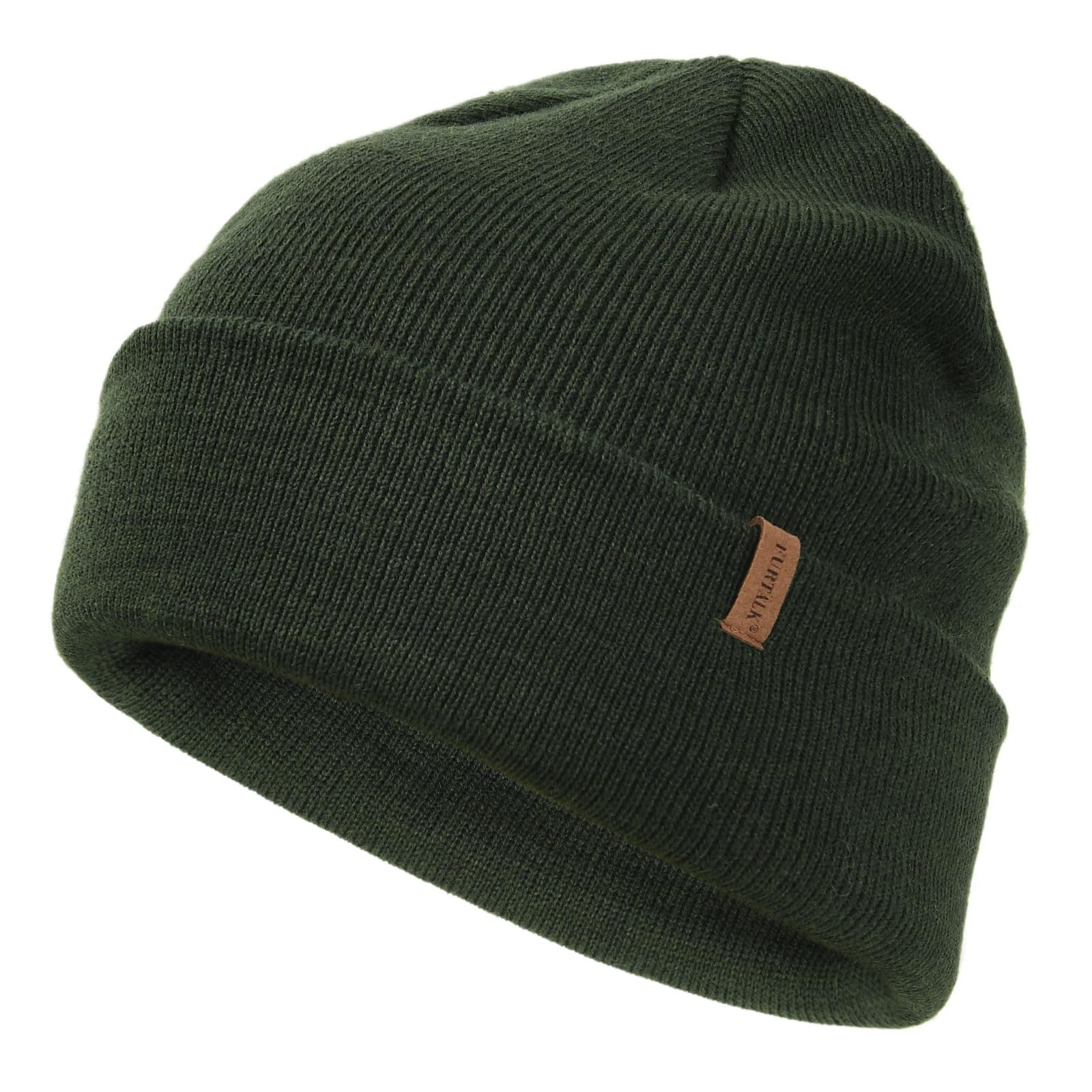 FURTALK Beanie for Men Women Cuffed Thick Knitted Unisex Winter Hat Beanies Skull Cap