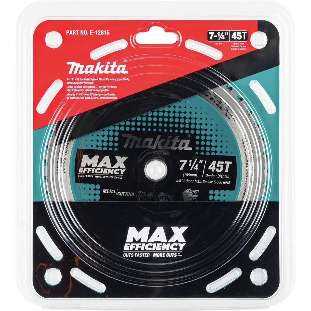 Makita E-12859 Hoja sierra circular Efficut TCT 185x30mm 45 dientes 1,4mm metal