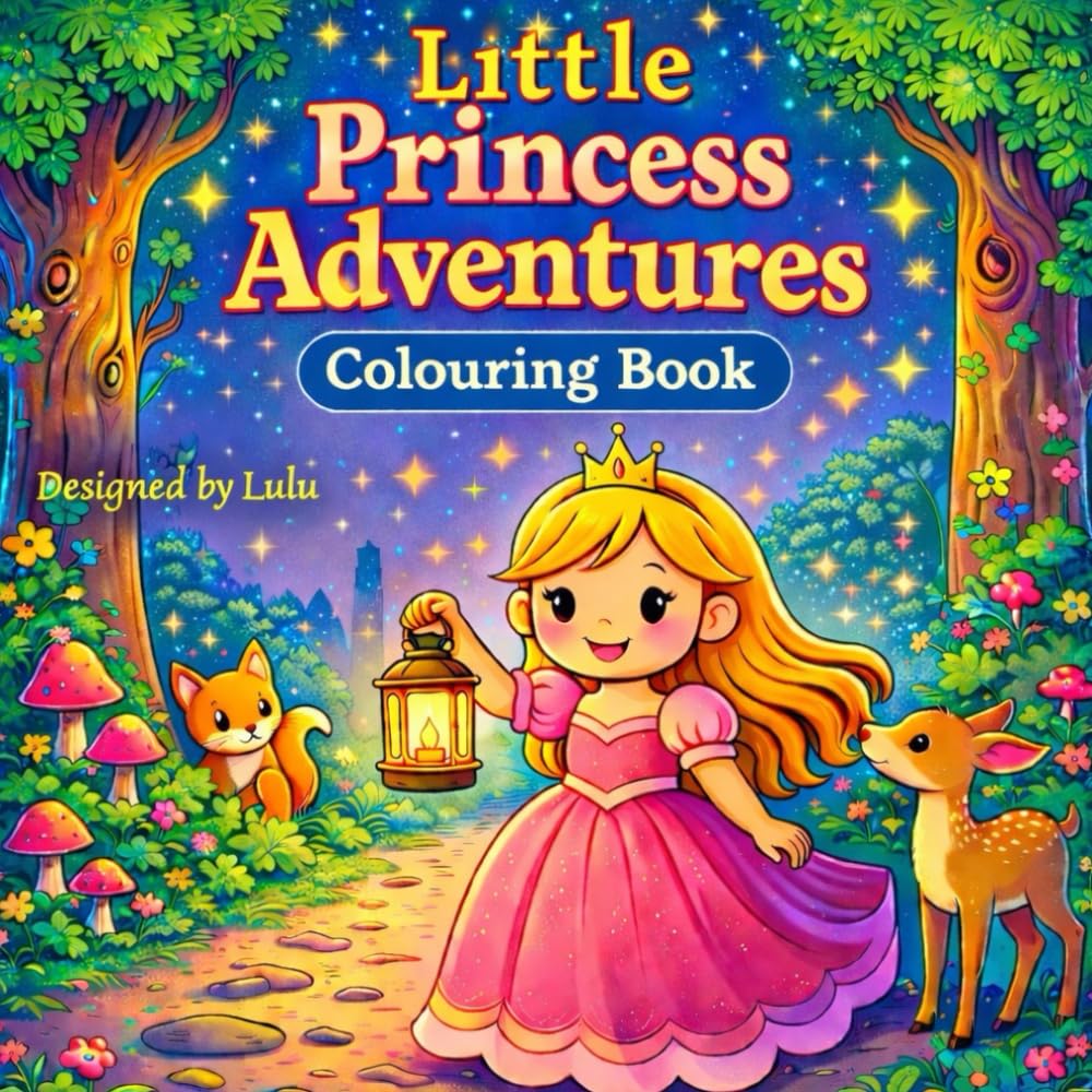 Little Princess Adventures: Colouring Book with Castles, Animals, Fairies, and Magical Fun for Kids