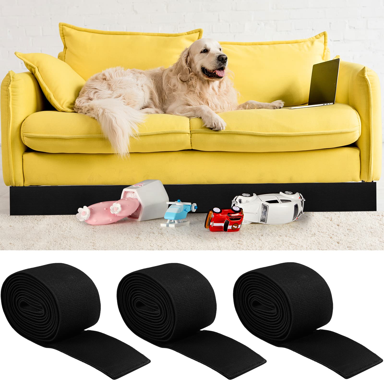 Buy Toy Blocker for Under Couch Bumper for Under Sofa Adjustable Bumper