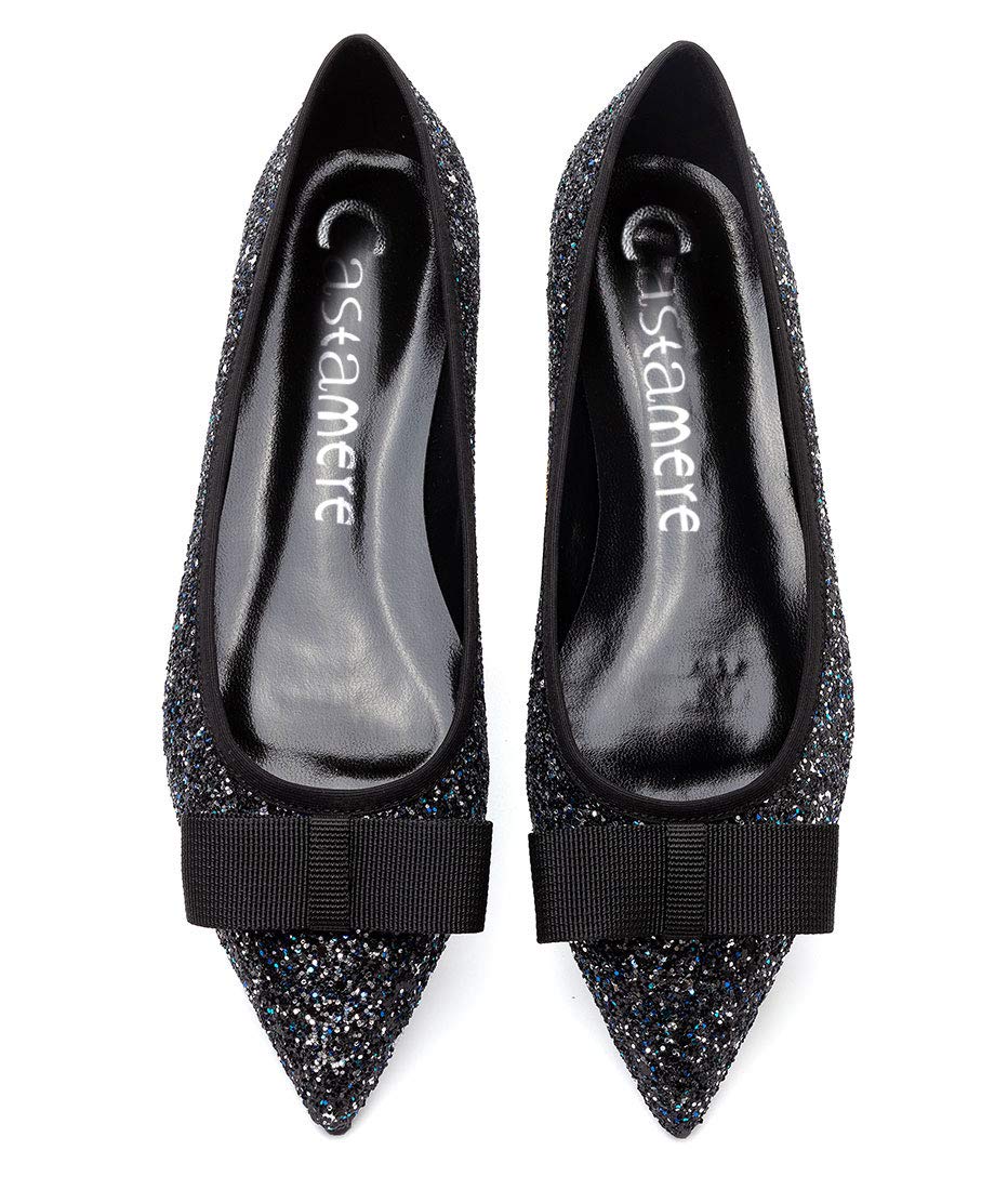 Castamere Donna Piatto Tacco Bow-Knot Antiscivolo Ballerine Punta Appuntito Basse Scarpe