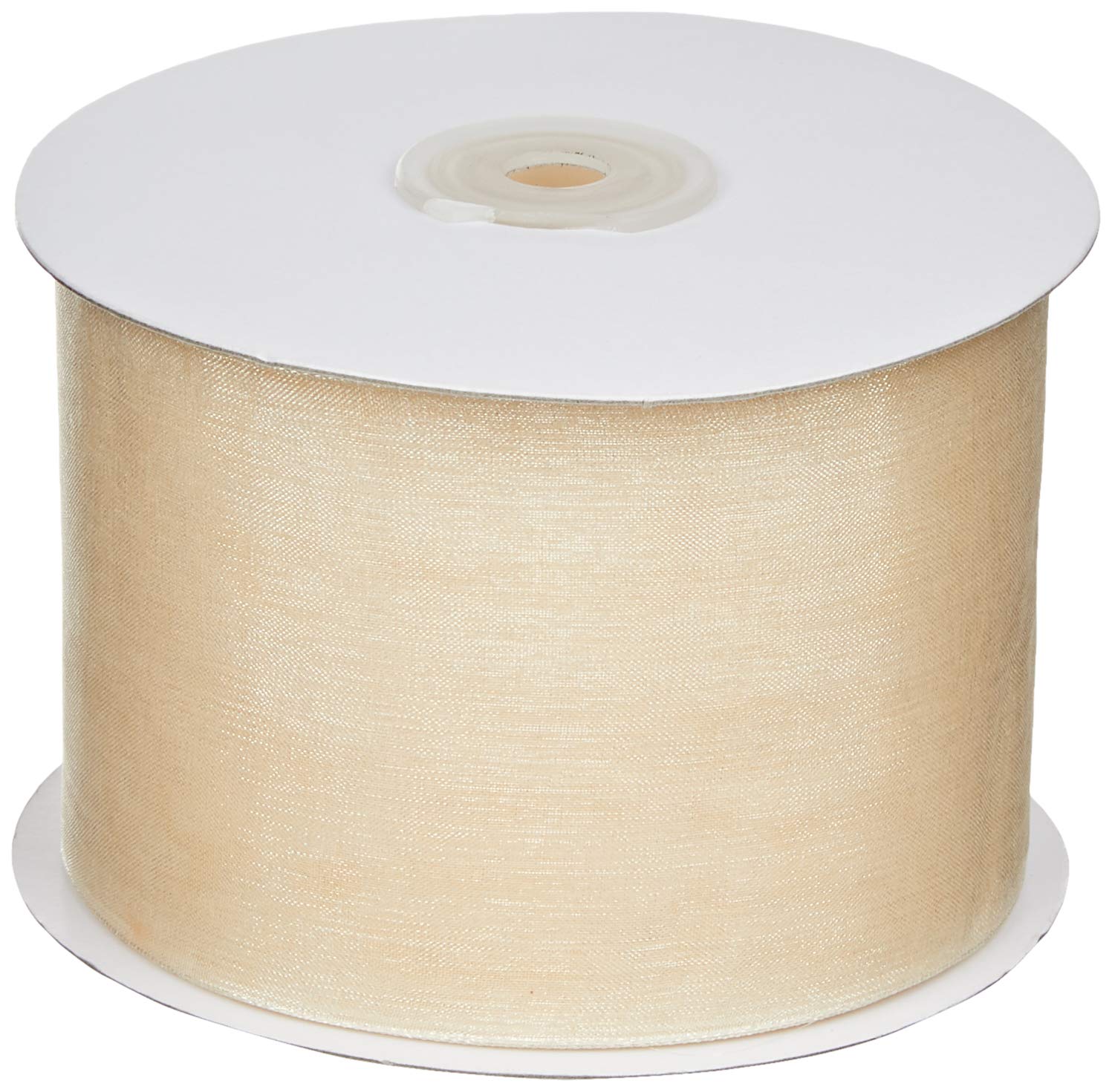 Mopec S60.70.23 Cinta Cristal orillada, Marfil, 70 mm x 50 m, Textil