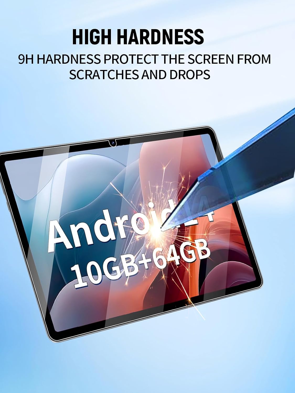 Screen Protector for JIKOCXN C30 Android 14 Tablet 10.1 Inch image 2