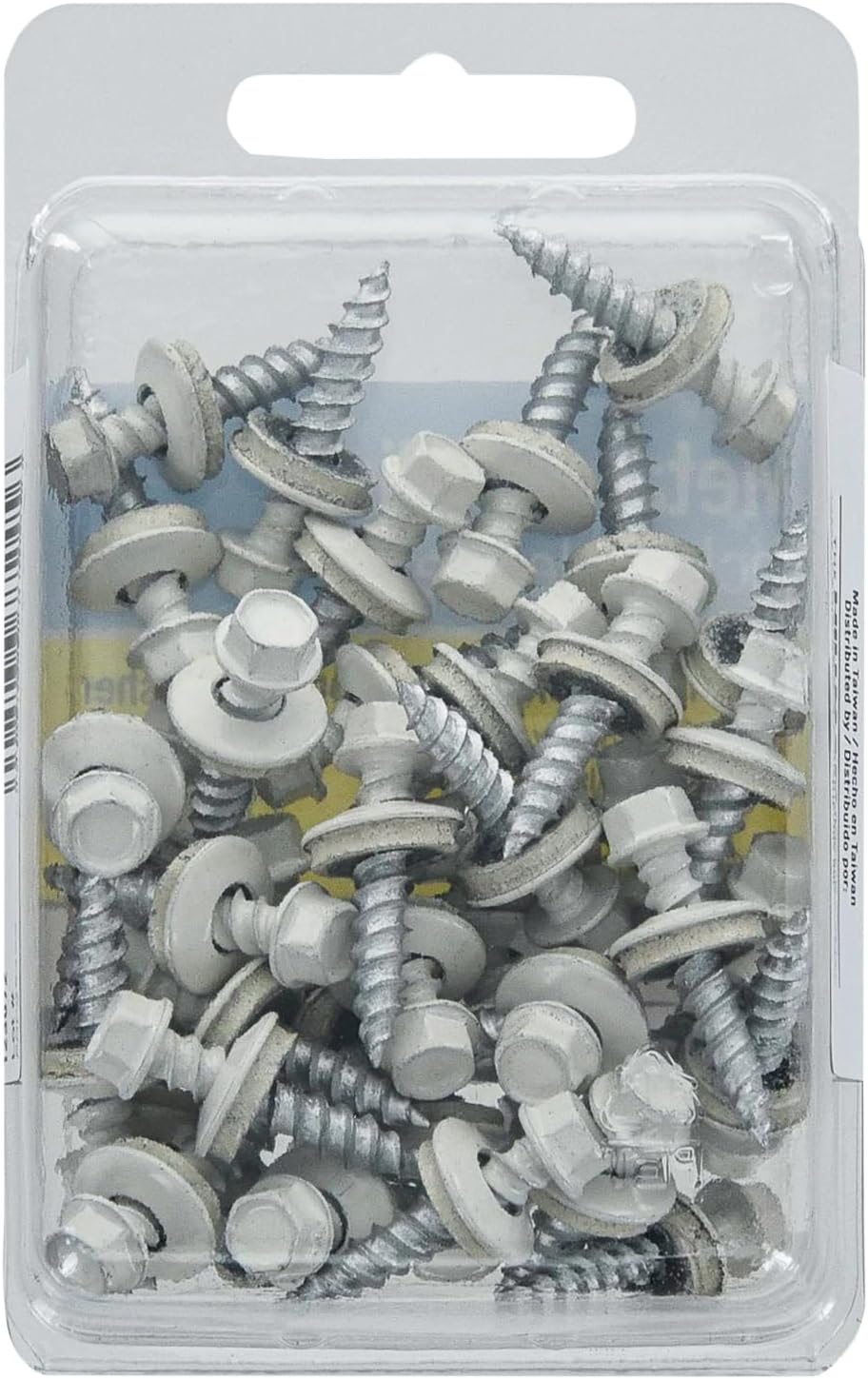 The Hillman GroupThe Hillman Group 35287 Self-Piercing Sheeters Screw White 10 x 1 40-Pack
