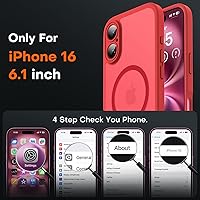 Vista 527 de TOCOL Funda magnética para iPhone 15 Pro Max, protección completa mejorada de la cámara, compatible con Magsafe, protección contra caídas, funda