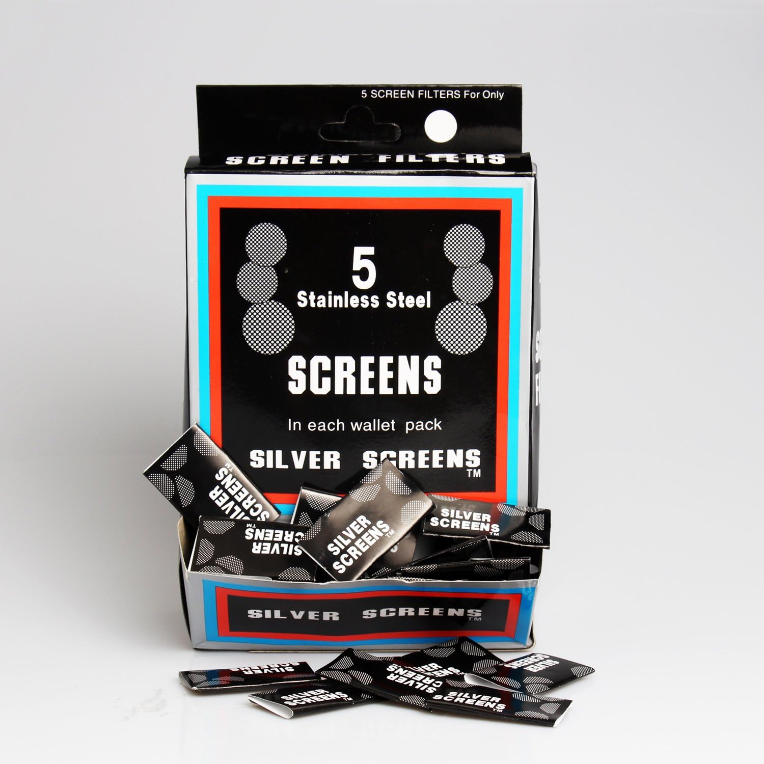 500Pcs Stainless Steel Smoking Screens Pipe Screen Filters, 20mm Glass Bong Pipe Filters, Silver