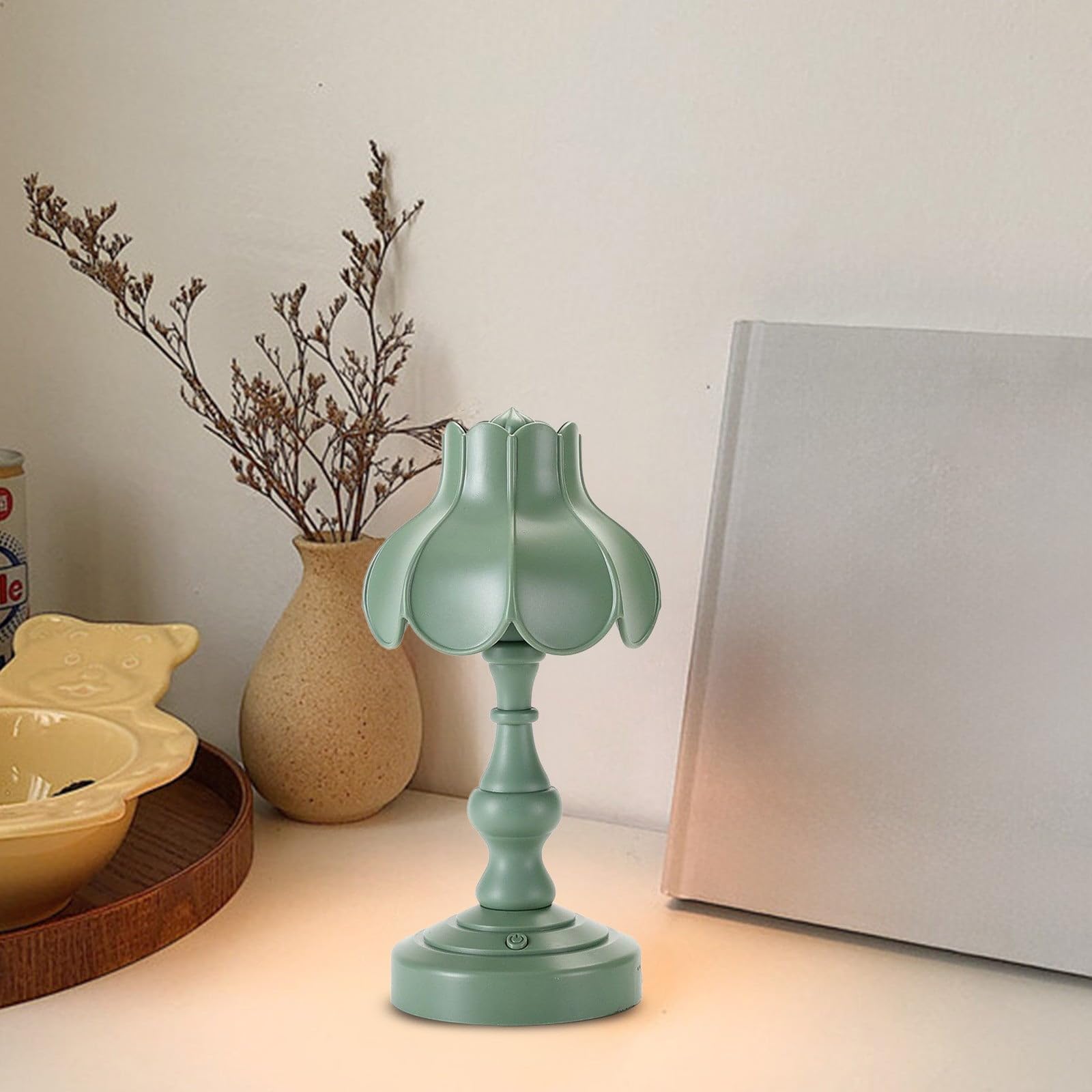 Mini Desk Lamp Vintage,LED Desk Lamp Dimmable Table Lamp Rea