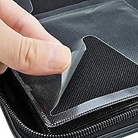 Vista 8 de Funda para CD y DVD, billetera resistente de capacidad para 72 unidades, soporte para funda de DVD para automóvil, funda rígida resistente, soporte