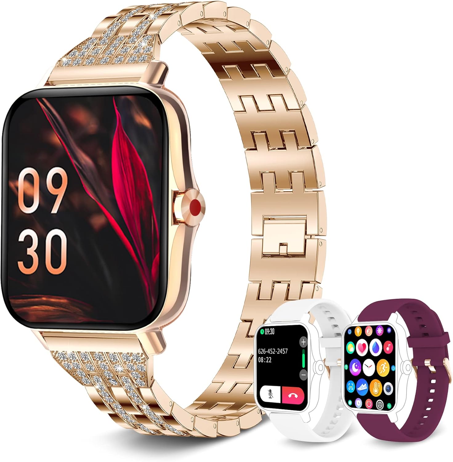 Colesma Bling Smartwatch for Women,Answer/Make Call