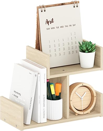 Vista 33 de Furinno Hermite - Estantería organizadora para escritorio, color espresso