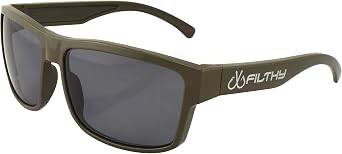 Ames Fishing Sunglasses Green Frame and Smoked Polarized Lenses