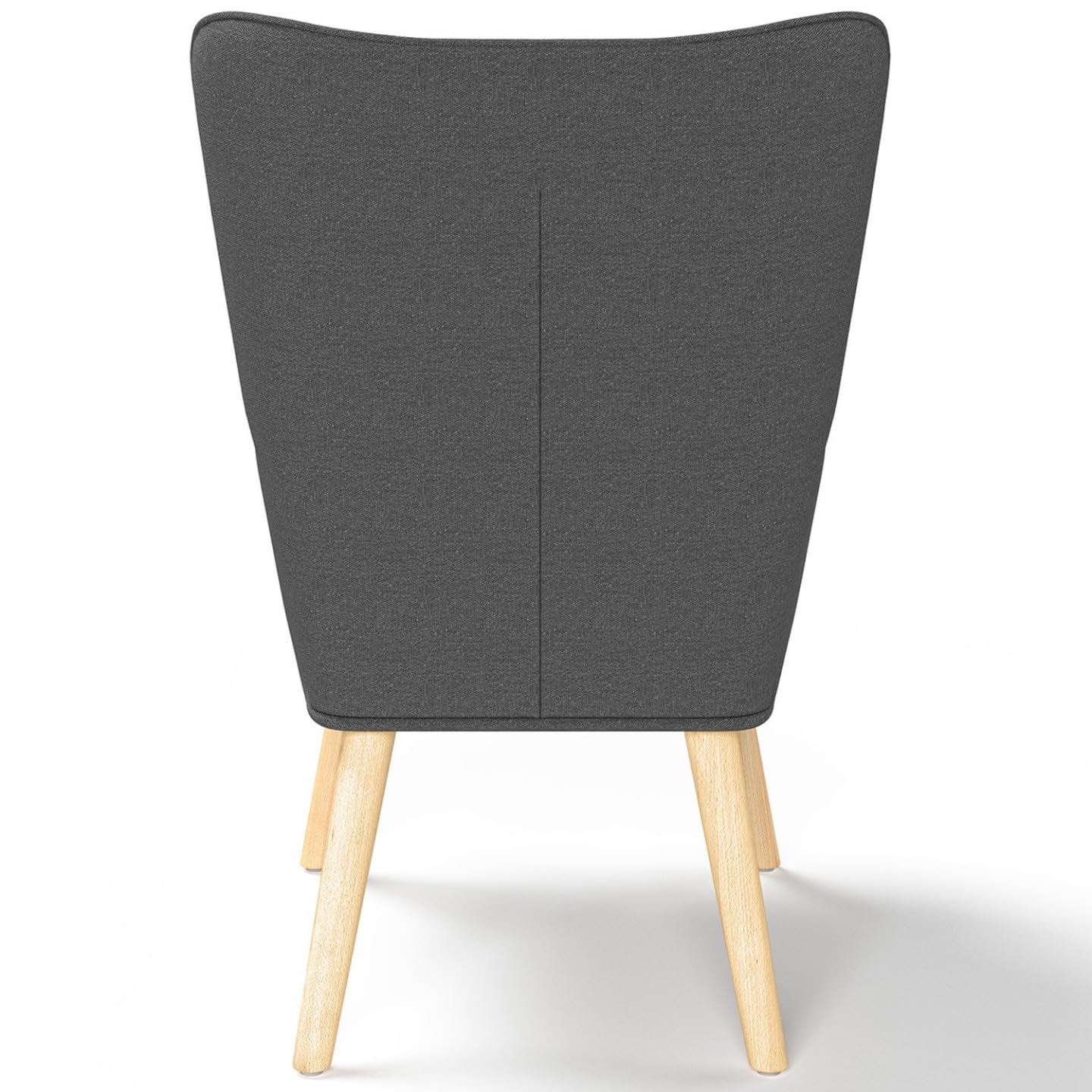IDMarket - Fauteuil scandinave Ivar avec Repose Pieds Gris Anthracite