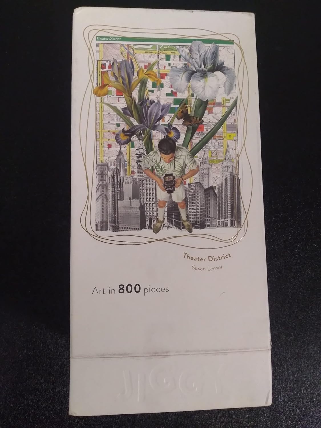 Jiggy 800 Piece Art Puzzle Theater District by Susan Lerner