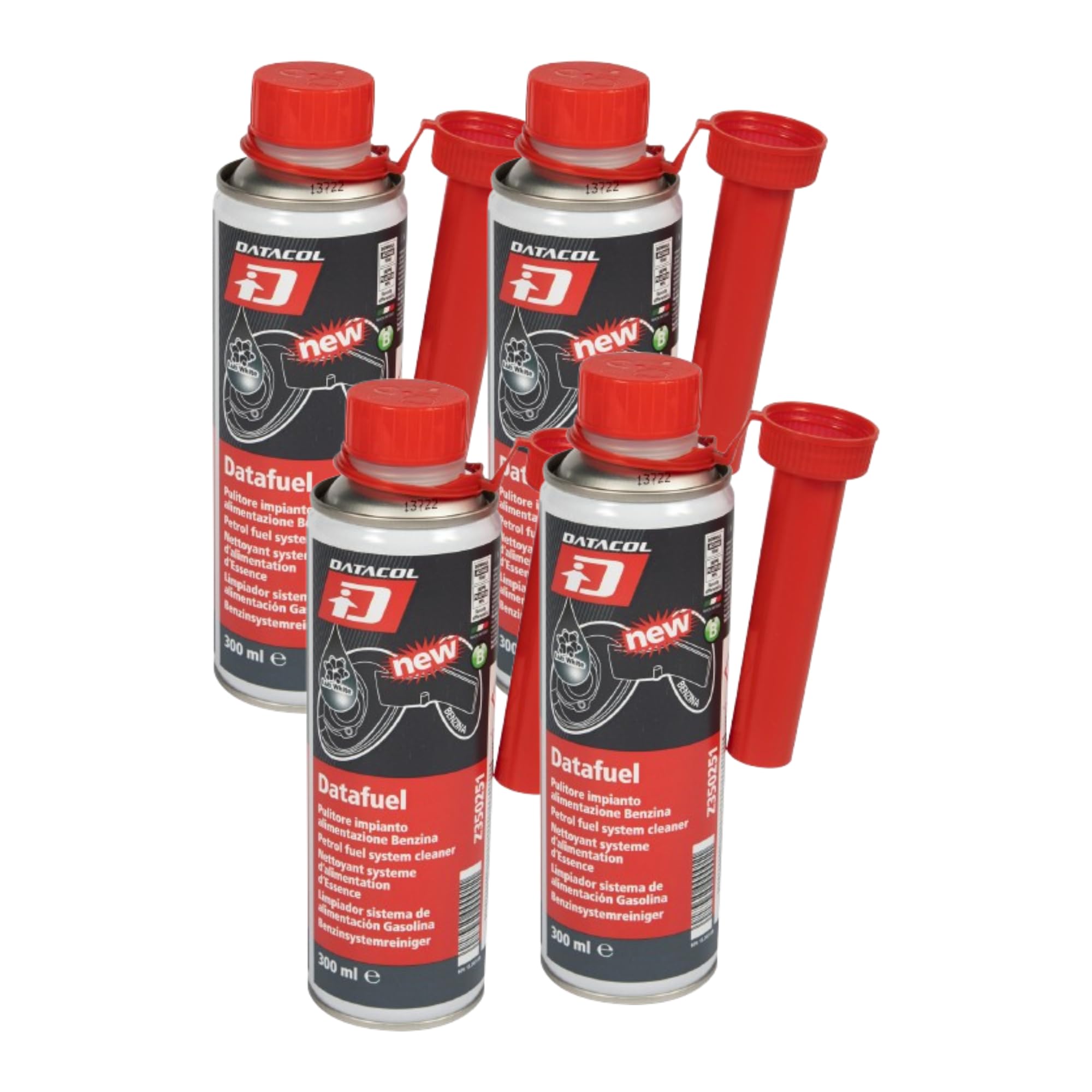 Datacol Limpiador Inyectores Gasolina DATAFUEL 300 ml, Aditivo Gasolina para Sistema de Combustible, Limpia, Desincrusta y Lubrica Inyectores, Bomba y Válvulas (3)