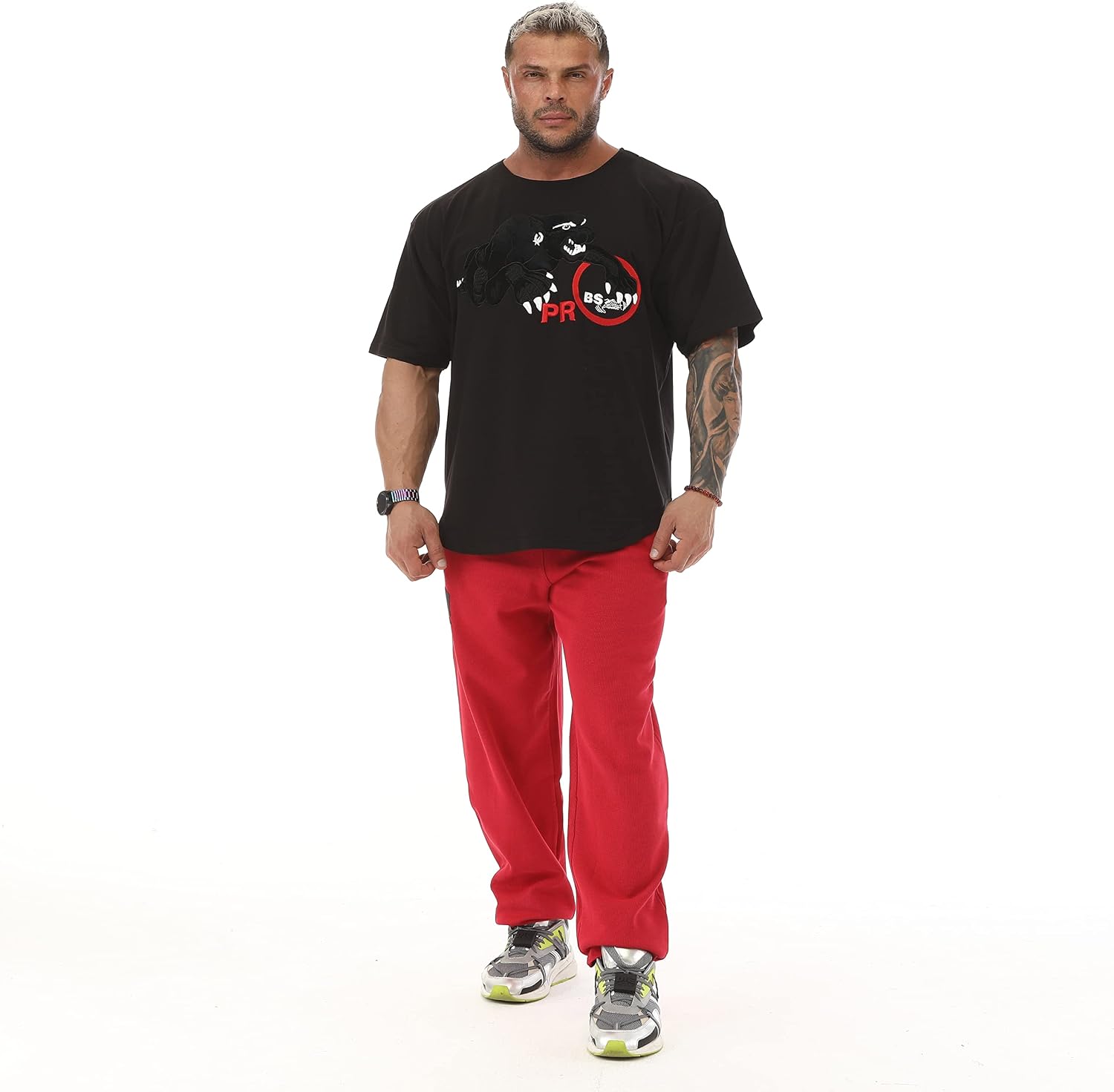 Men's Oversize Novelty Gym T-Shirt 95% Cotton Soft and Breathable T-Shirt