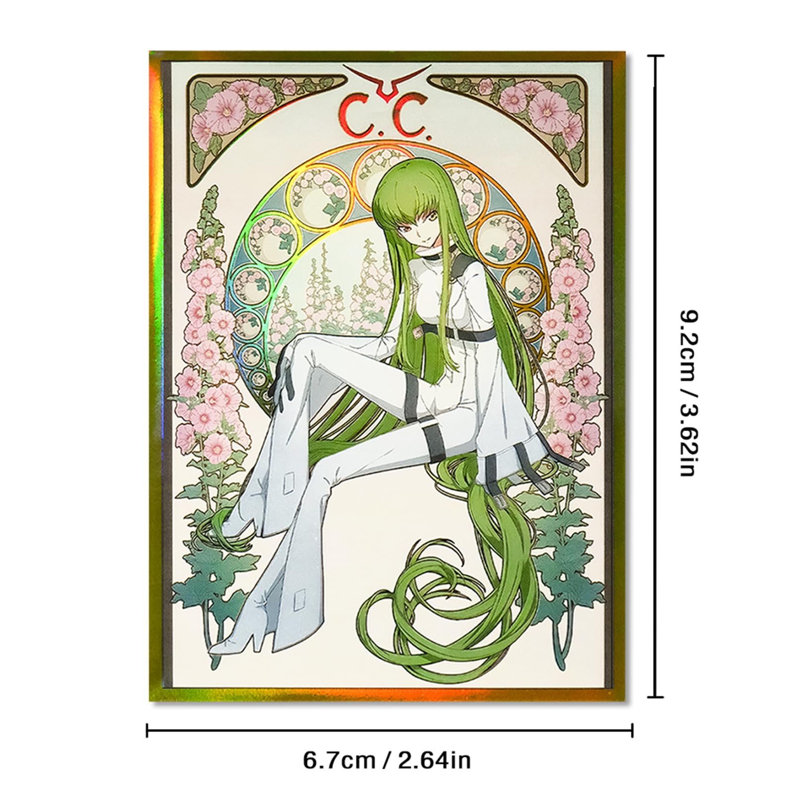 60 PCS Anime Card Sleeves for MTG/PTCG/TCG, 67mm X 92mm Card Sleeves Compatible with Standard Size Board Game Trading Cards BigaMart 60 PCS Anime Card Sleeves for MTG/PTCG/TCG, 67mm X 92mm Card Sleeves Compatible with Standard Size Board Game Trading Cards BigaMart