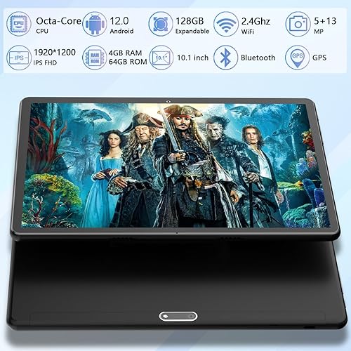 Miniatura 5 de FEONAL Tablet Tablet Android de 10.1 pulgadas 2025 Última actualización Procesador Octa-Core con 64 GB de almacenamiento, cámara dual de 13MP+5MP