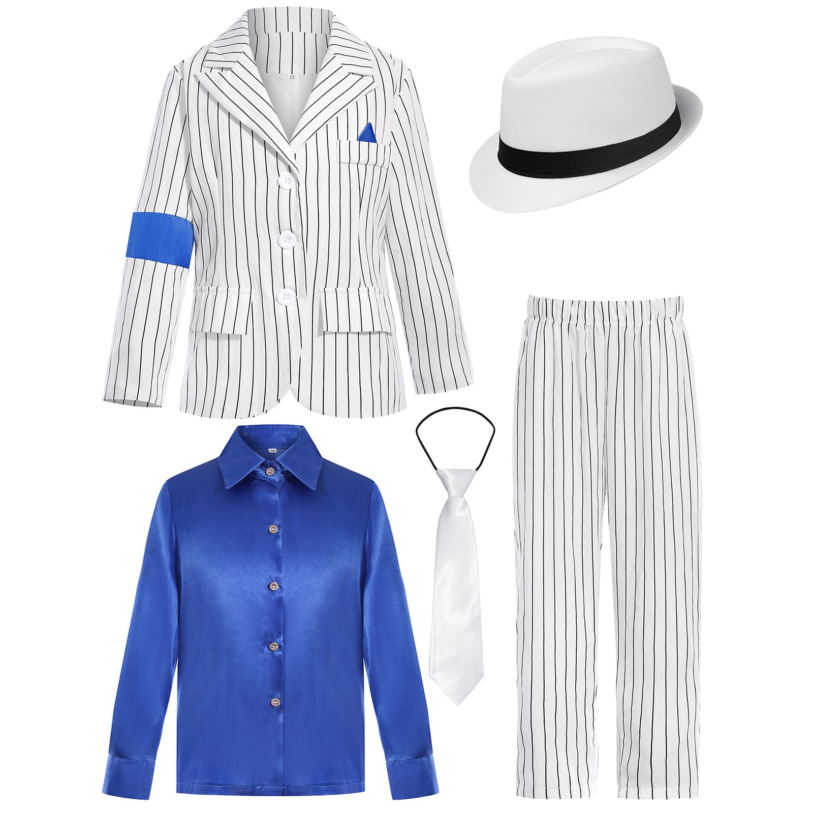 MJ Costume Accessories Michael Merch 80s Dancer Fancy Dress Sets for Party