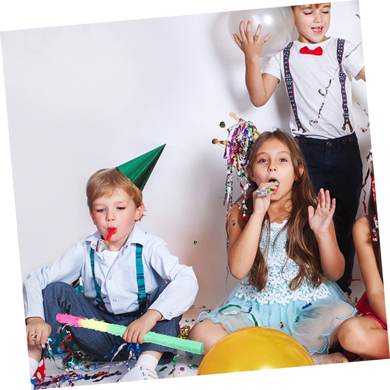 Ciieeo 8 Pz Oggetti Di Scena in Pinata Stecca Pinata Per Bambini Ornamenti Per Bambini Pignatta Per Occhiali Da Appendere Pignata 3 Pignatte Carta Coriandoli Forniture Per Feste Bambino