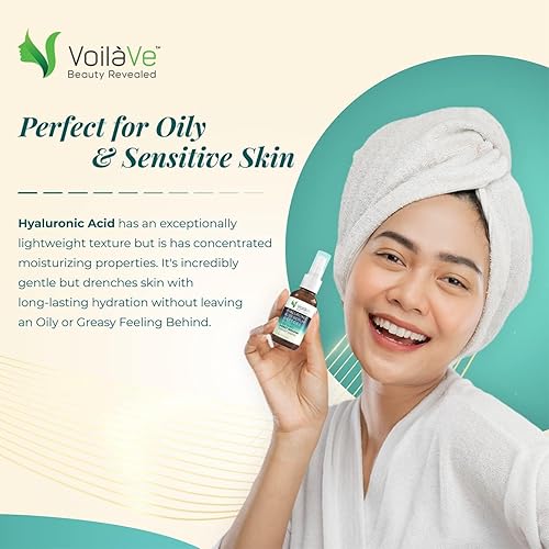 Miniatura 2 de VoilaVevoilave suero con fórmula avanzada humectante con ácido hialurónico para la cara con peso molecular alto y bajo máxima hidratación rellena