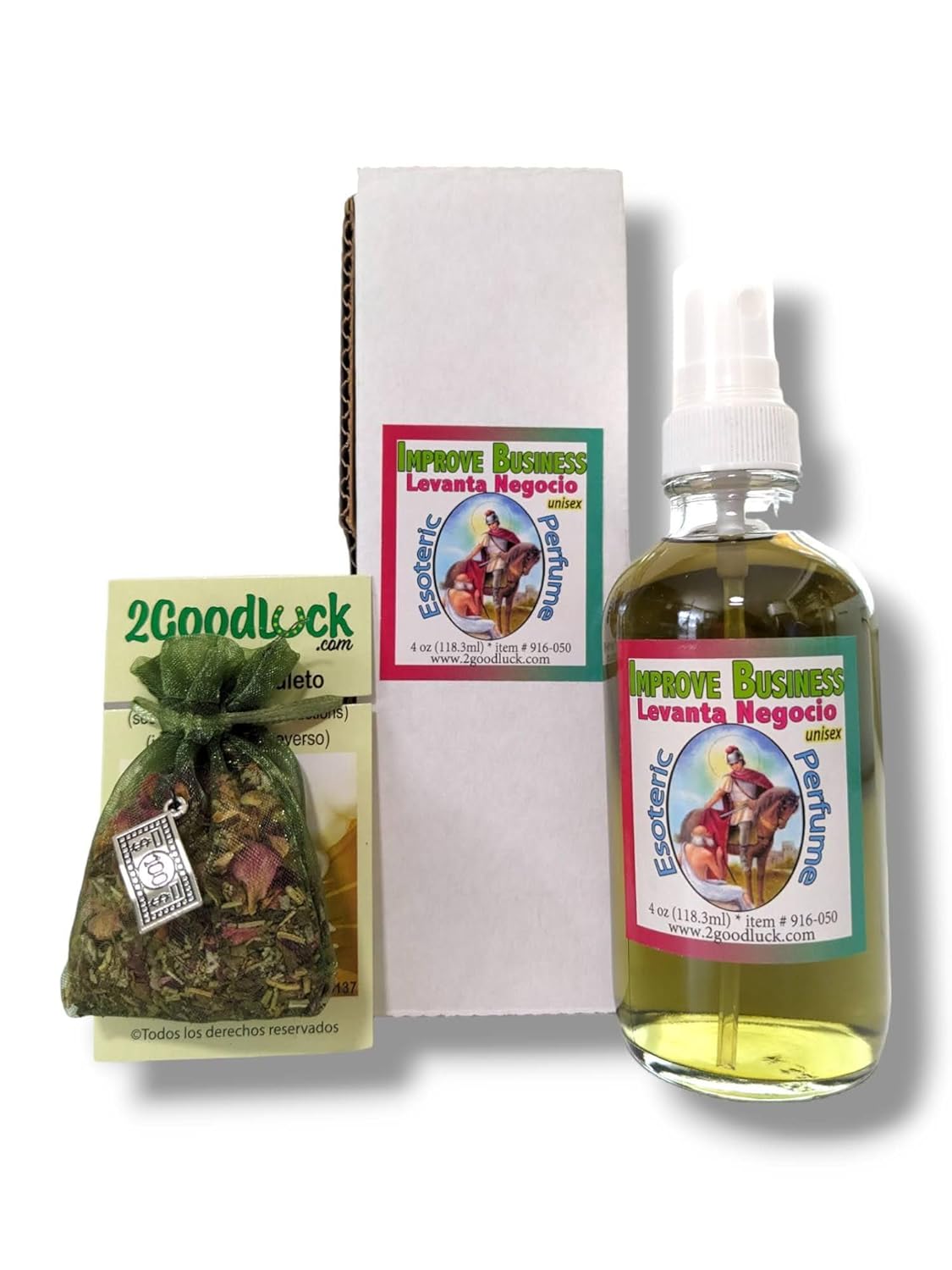 Victoria Rey Perfume Mejorar Negocios w/Feromonas & Amuleto para Rituales & Magia – Perfume Con Feromonas & Amuleto, Levanta Negocio, Para Rituales