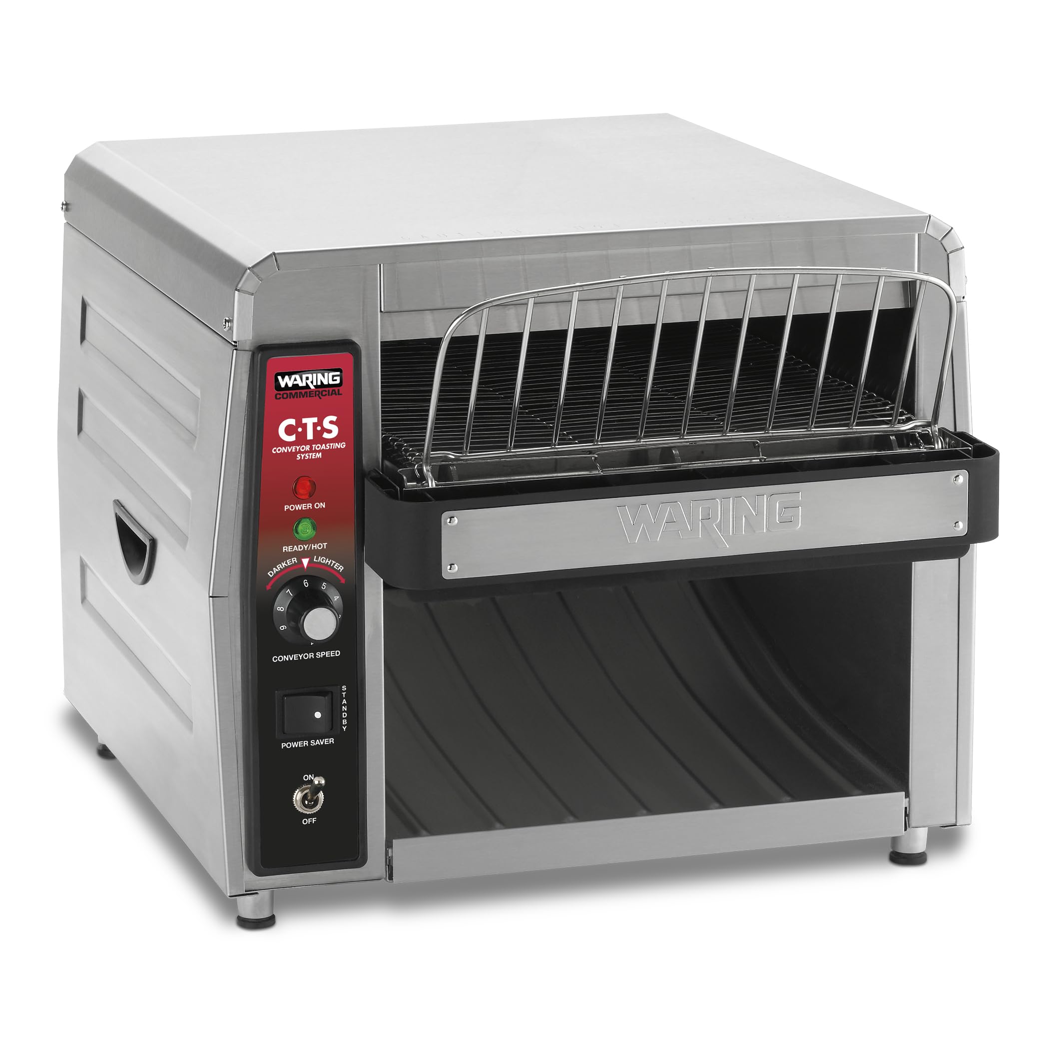 - Waring Commercial CTS1000 Coneyer Toaster, 450 Slices per hour, 120V, 1800W, 5-15 Phase Plug