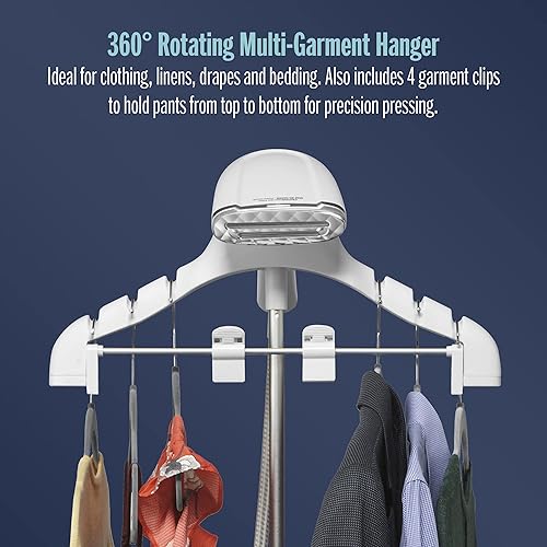 Miniatura 3 de Conair Vaporizador de ropa de tamaño completo para ropa, vapor profesional Turbo ExtremeSteam 1875W y prensa