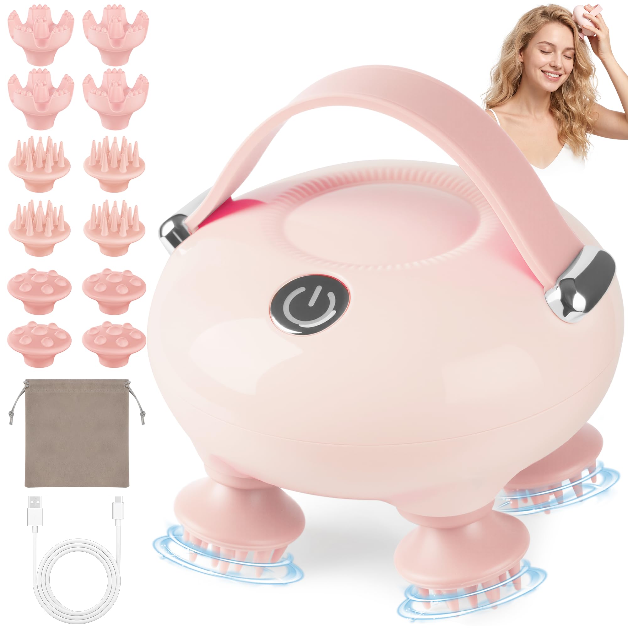 Electric Scalp Massager, Head Massager for Neck Body Stress Relax