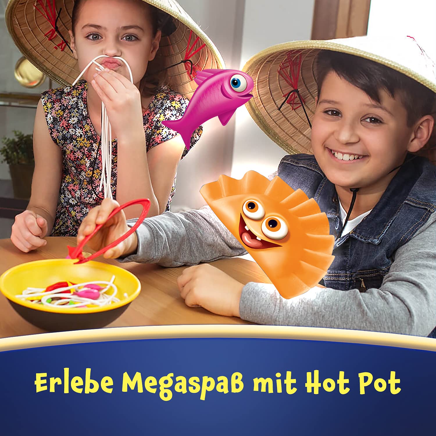 Trefl - Hot Pot - Gioco arcade dinamico, cattura gli ingredienti dalla ciotola, tutti giocano contemporaneamente, gioco per famiglie per adulti e