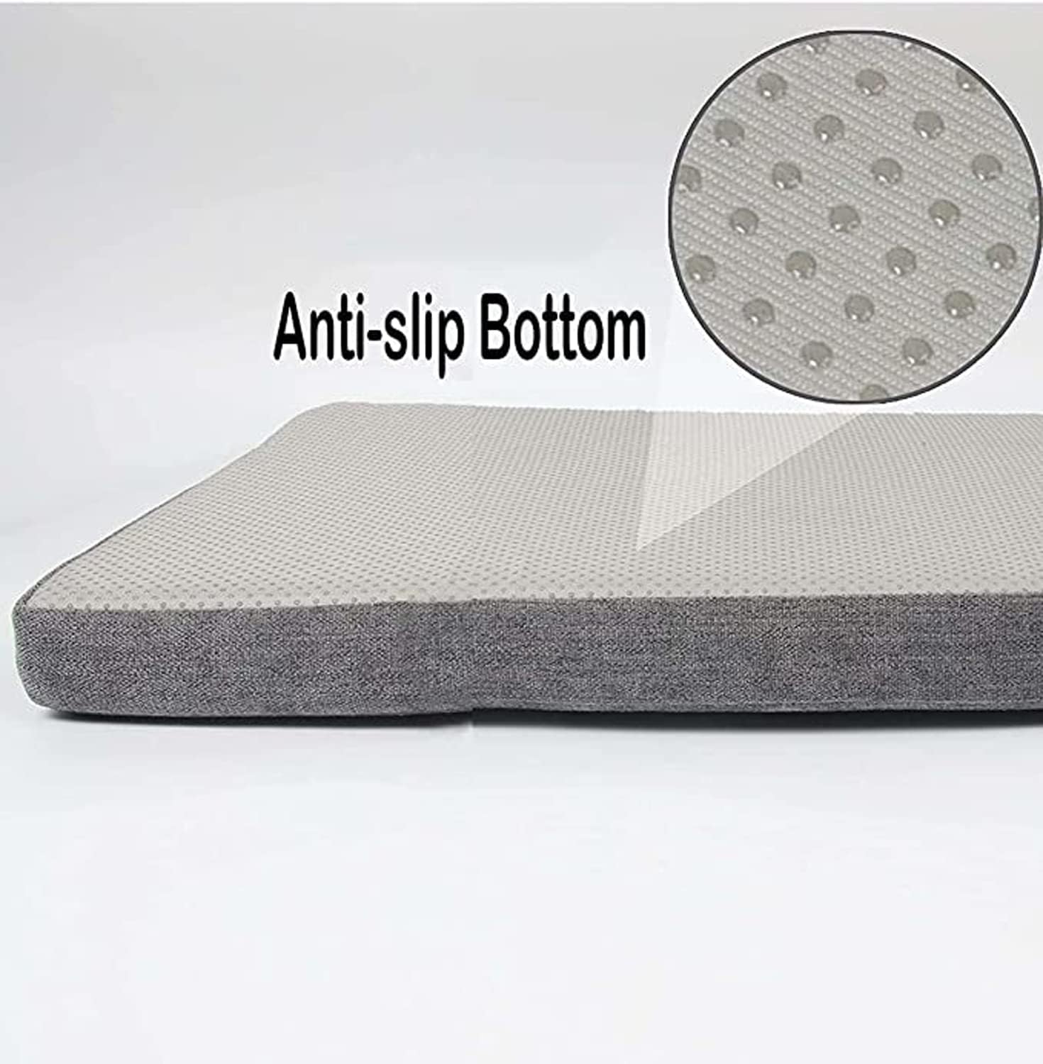 Rectangle Long Bench Cushion for Indoor Outdoor, Waterproof Non-Slip Chair Seat Cushion Removable Garden Swing Seat Pad, Soft Foam Bay Window Cushion (31x11x1.2inch,Black)