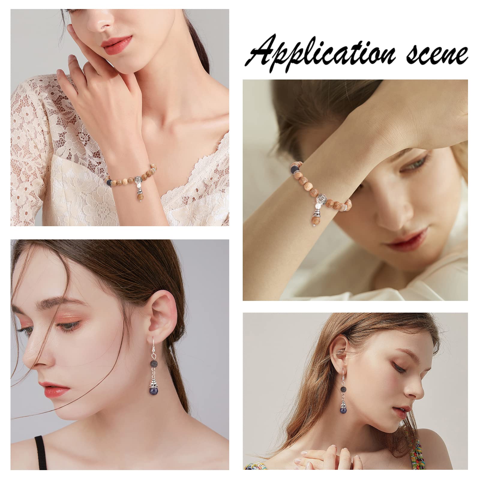 Craftdady Set Di 20 Perline Guru Con Foro A T Tibentan A 3 Fori, Perline Per Preghiera - Foto 13