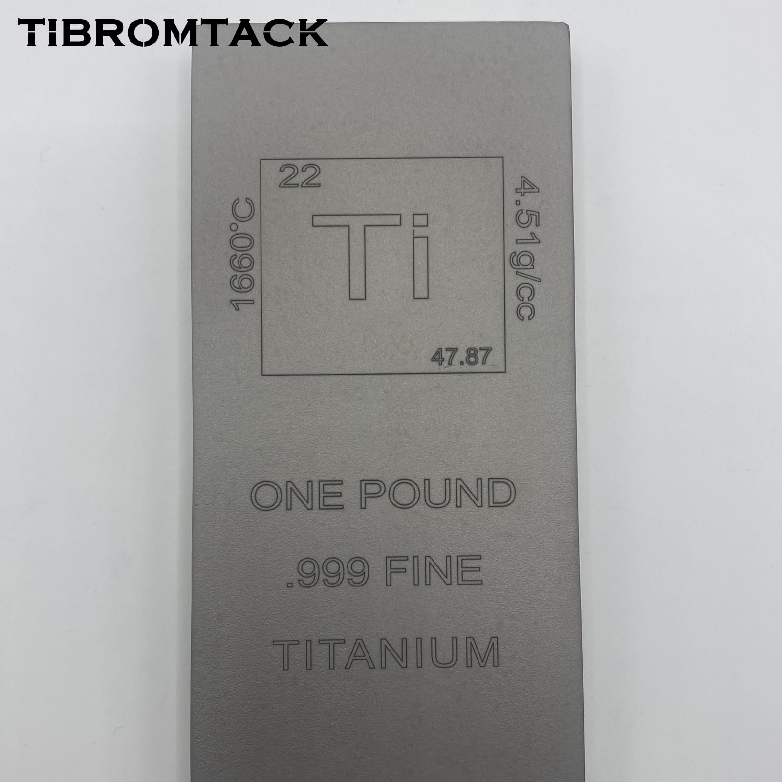 Fermacarte a barra in titanio da 0,5 kg con design a tavola periodica, barra piatta in metallo con incisione laser, regalo per collezionisti commemorativi e decorazioni di nicchia, 12,7 x
