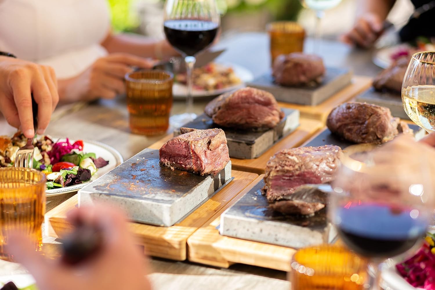 Black Rock Grill Hot Stone Kochen Lavastein - Steaksteine Hot Stone Kochen, Steak Grill, Kochstein