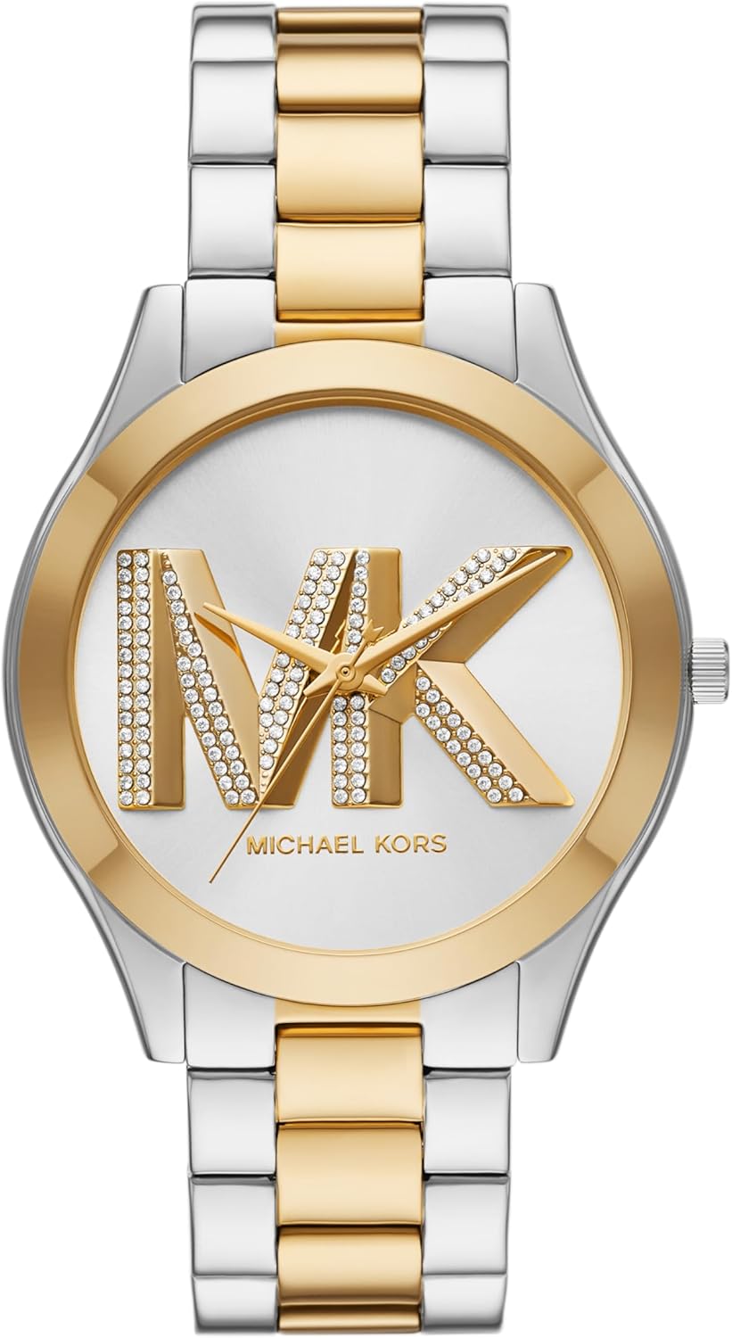 Michael Kors Slim Runway Women's Watch, Stainless Steel Bracelet Watch for Women
