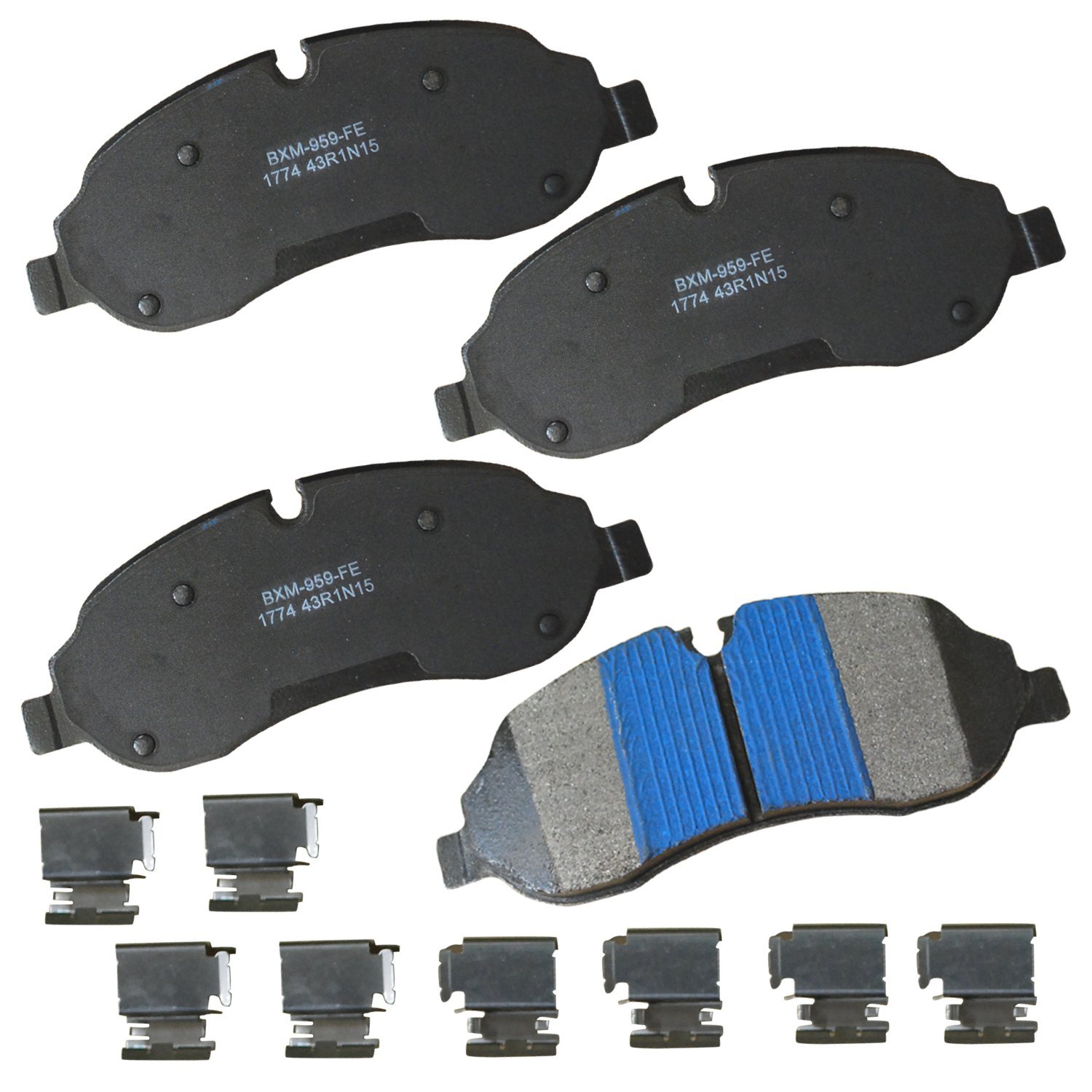 Bendix Premium SBM1774 Semi-Metallic Front Brake Pads for Ford Transit 2019-2017, Transit-150 2021-2015, Transit-250 2021-2015, Transit-350 2021-2015, Transit-350 HD 2023-2015