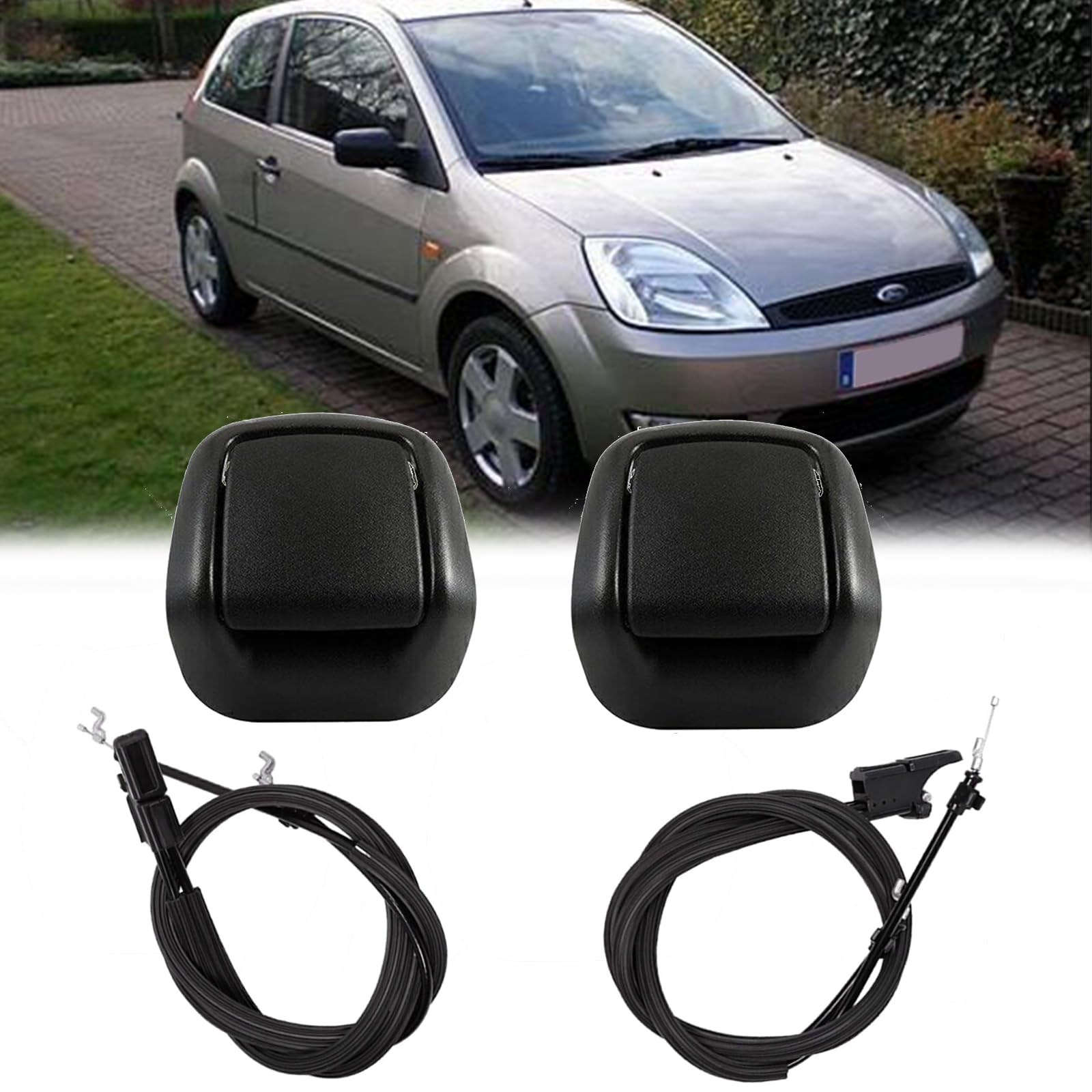 Cable de inclinación del asiento con cable de control, asa de inclinación, cable de control, cable de control para Ford Fiesta MK6 2002-2012, asiento delantero, palanca de inclinación, palanca de