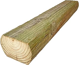 BarnwoodUSA Rustic Farmhouse Reclaimed Wood Beam, Treated 4x4x24 in Post...