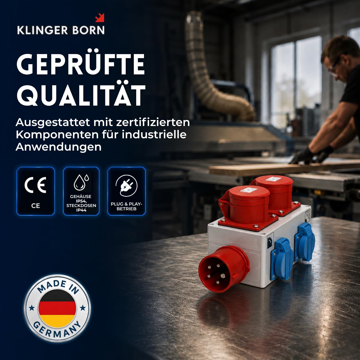 Einschaltautomatik 3Ph-400V – mit CCE-Kragenstecker