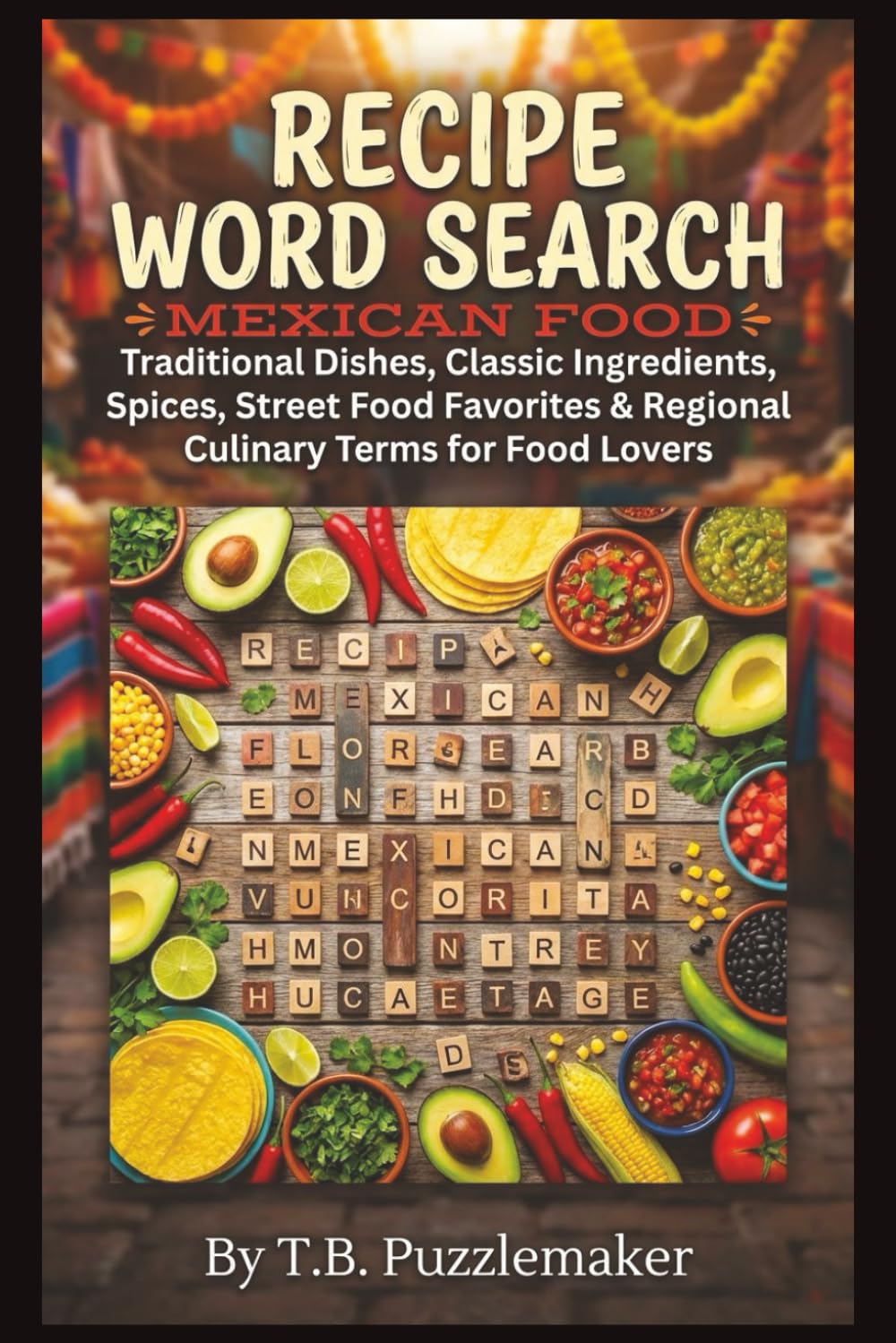 Recipe Word Search Mexican Food: Traditional Dishes, Classic Ingredients, Spices, Street Food Favorites & Regional Culinary Terms for Food Lovers