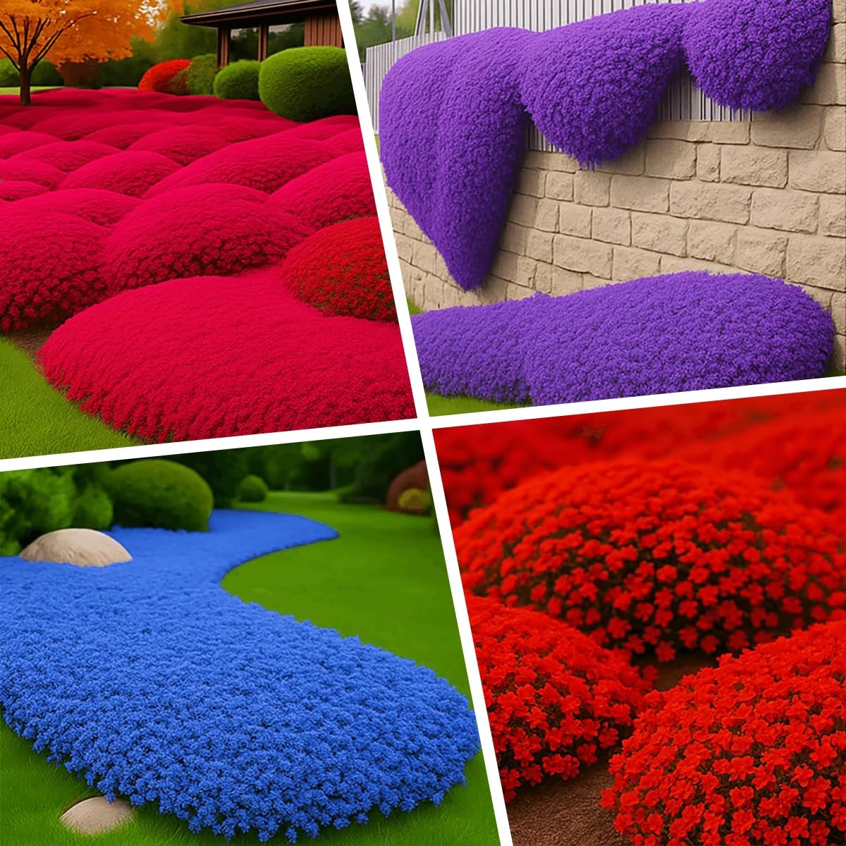 ZXZHYiYao 3000Pcs Creeping Thyme Seeds, Flower Seeds Ground Cover Carpet, Creeping Thyme Perennial Flowering Garden